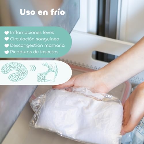 Saco térmico de lino BÉABA Little Warmy en tejido jersey premium para cuidado postparto y cuello 6