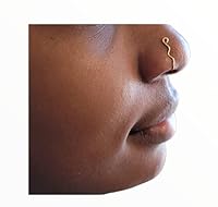 Algopix Similar Product 9 - 14K Gold Filled Nose Cuff Nubian Nose