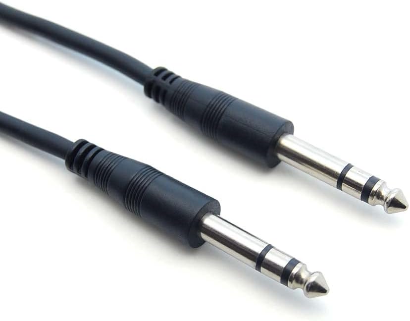 25Ft 1/4" Stereo Male/Male Cable, 3 Pack