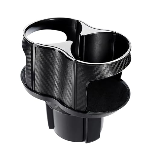 Support de boisson multifonctionnel et porte bouteille voiture rotatif en carbone