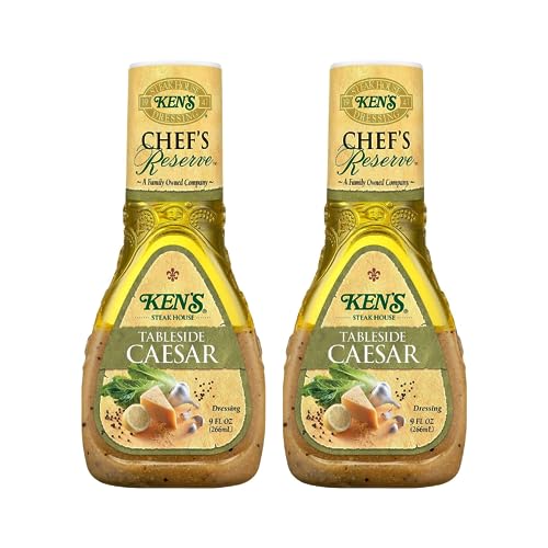 Ken's Steak House Chef's Reserve Tableside Caesar Dressing 9 Ounce (Pack of 2)