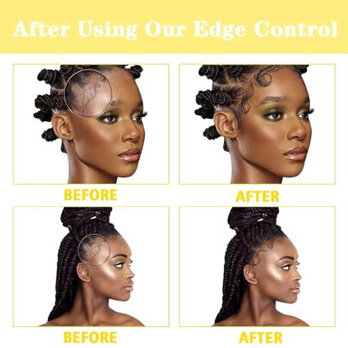 Goiple 8.25 Oz Edge Control Wax For Women, Non-Greasy Edge Smoother For Back Hair Extreme Hold Pack thumb #3