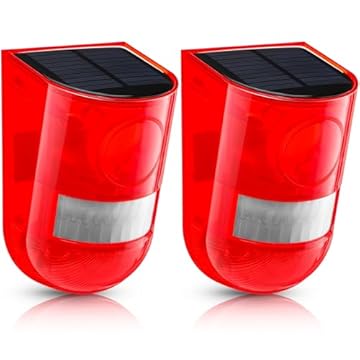 motion detector light flashing red