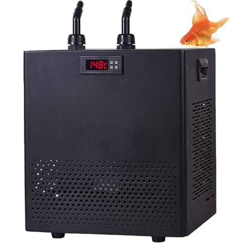 Refrigeratore d'acqua per acquario, compressore silenzioso per serbatoi di acqua dolce e salata, soluzione di raffreddamento efficace per acquari fino a 300 litri