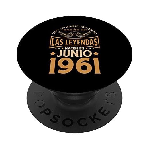 Cumpleaños Hombre Regalos Las Leyendas Junio 1961 PopSockets PopGrip Intercambiable