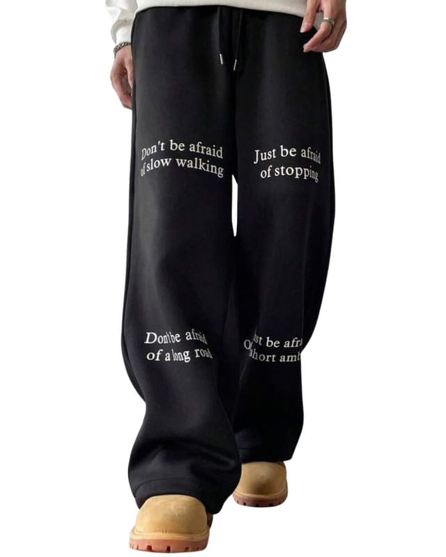 Stylish Black Oversize Fit Solid Men's Track Pant | Comfortable Lounge Pants for Men | Blended Cotton Casual Joggers Waist 28-34 Inch | BTT153_BLK-picture-51