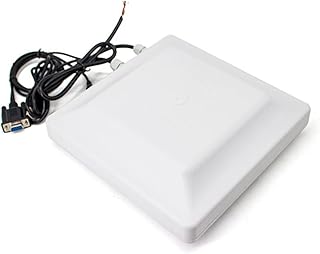 Bantopgong Lector Rfid UHF de 0-5M Antena Circular Integrada de 30Dbm de Largo Alcance RS232/485 WG26/34 /IP para GestióN de VehíCulos