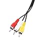 Für N64 A/V-Kabel Kabel 1,8 m Audio-TV-Video-Kabel A/V Composite-Cinch-Kabel für N64