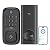 TCL Smart Lock D1, Fingerprint Keyless Entry Front Smart Door Lock, Wi-Fi Keypad Deadbolt, Works with Alexa, Easy Installation, Remote Control, Auto-Lock(Black)
