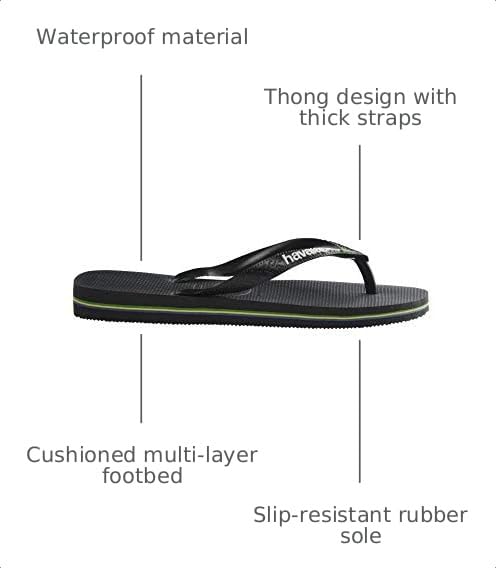 Image of Havaianas unisex Brazil Logo Sandals