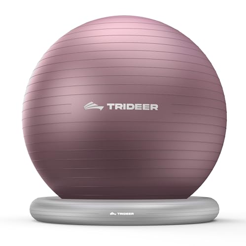 Trideer Exercise Ball for Office Desk, Yoga Ball Chair to Relieve Back Pain, Stability & Fitness...