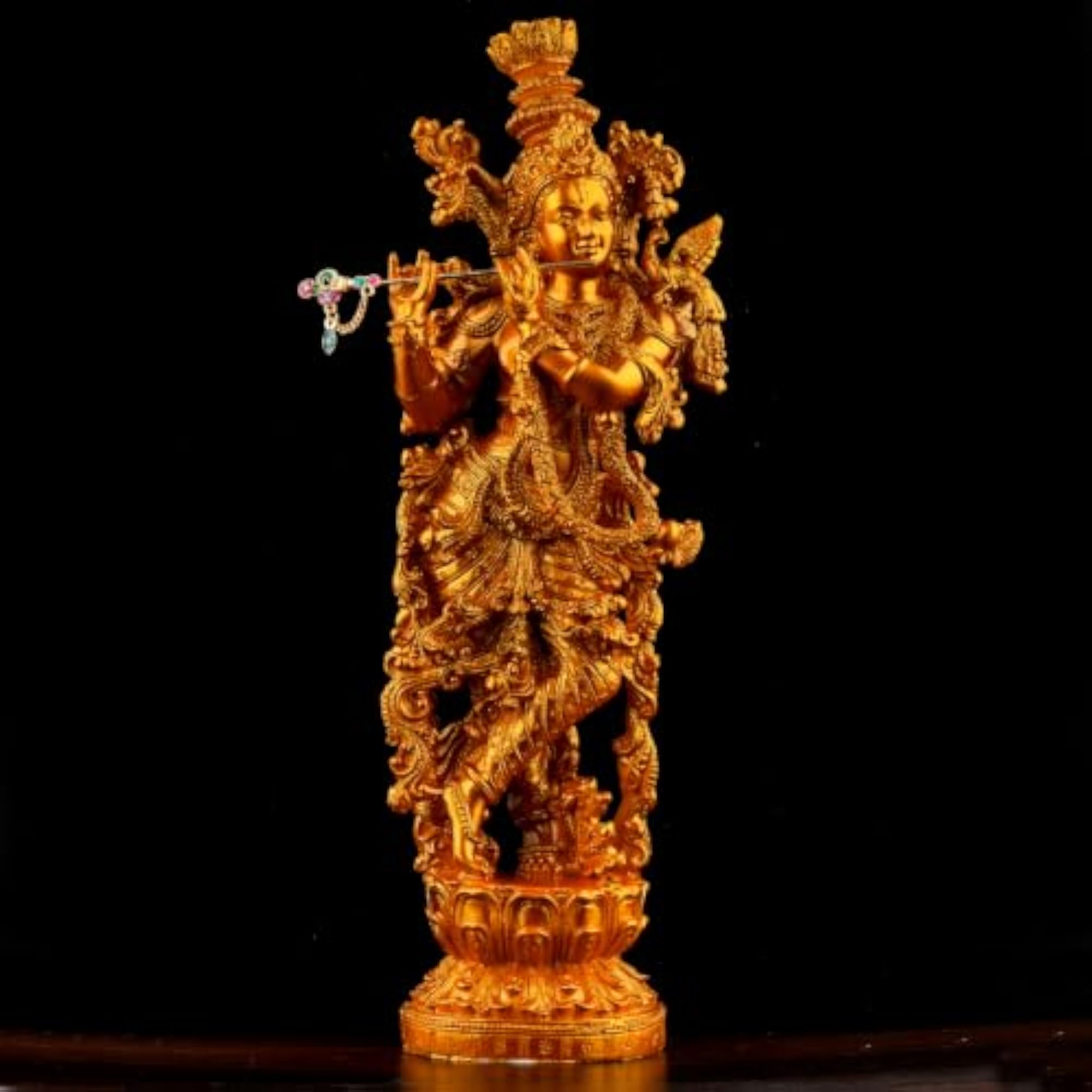 Lord Krishna Statue Playing Flute
