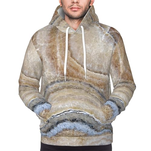 Pull à capuche pour homme Onyx Stone bleu à manches longues