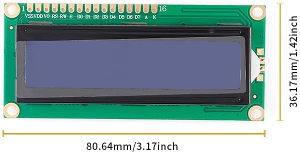 3Pcs 1602A LCD Display Module Blue Screen LCD1602A Module Board DC 5V 16x2 White Font with Backlight