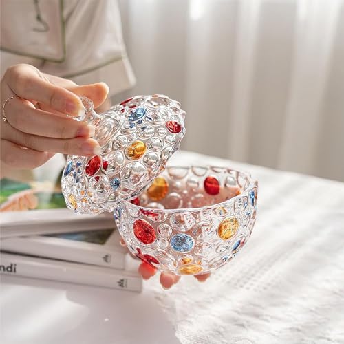Assiette à biscuits en cristal avec couvercle, cadeau idéal