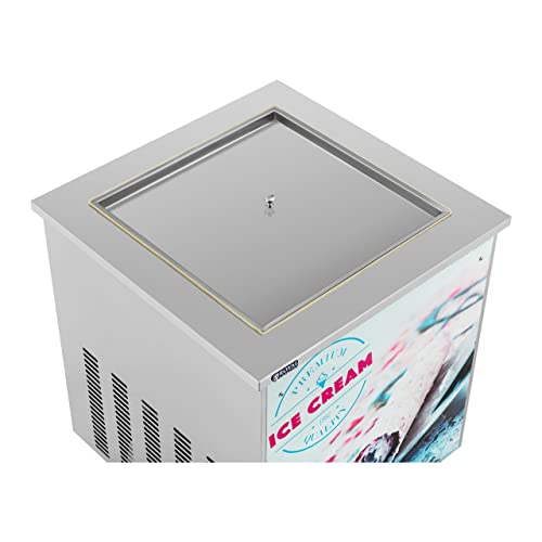 Royal Catering RCFI-01 Roll-Eismaschine 50 x 50 x 2,5 cm Thai-Eismaschine Profi-Eismaschine Ice-Cream-Rolls-Maschine – Bild 3