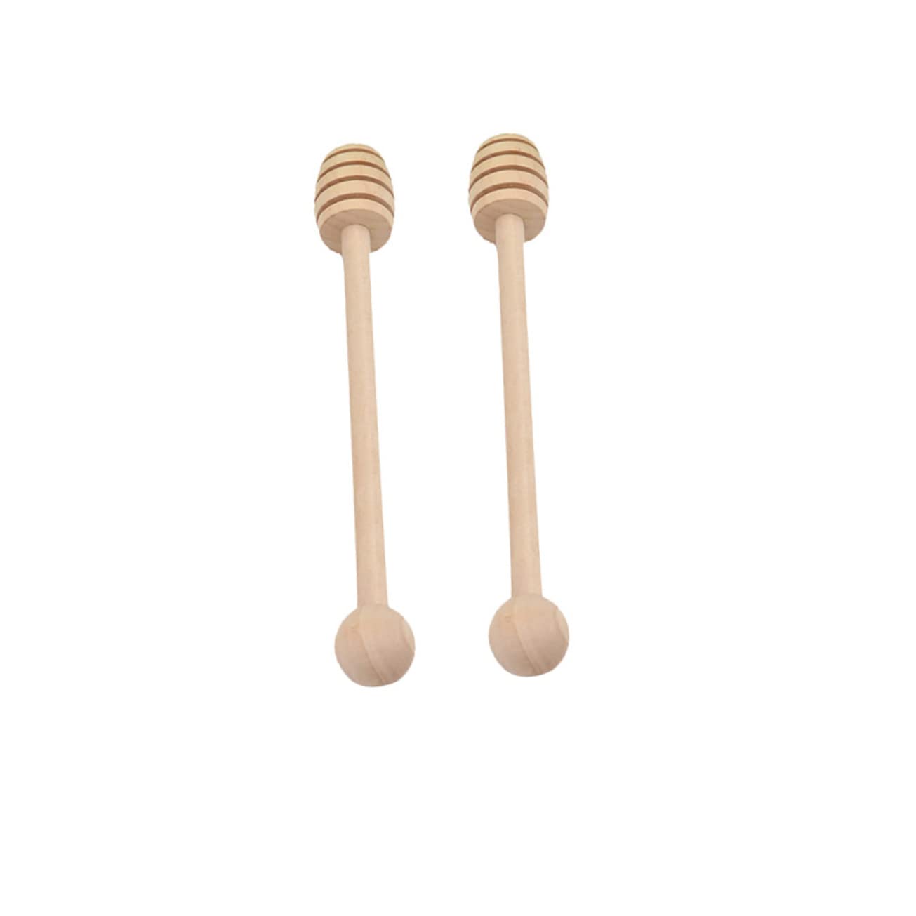 Cabilock 2Pcs Wooden Sticks Stirrer for Honey Syrup Jam for Honey Pot Wedding Favors Baking and Cooking Needs