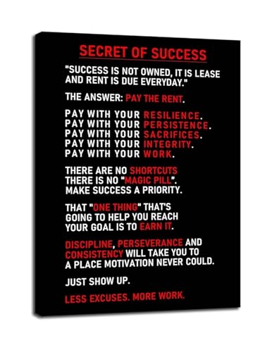 Secret of Success poster de motivation encadre deco murale design pour bureau pro