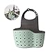 Onerbuy Porte-éponge Caddy pour robinet d'évier avec sangle réglable, Paniers de crépine suspendus de cuisine de salle de bains Organisateur de support pour égouttoir portable