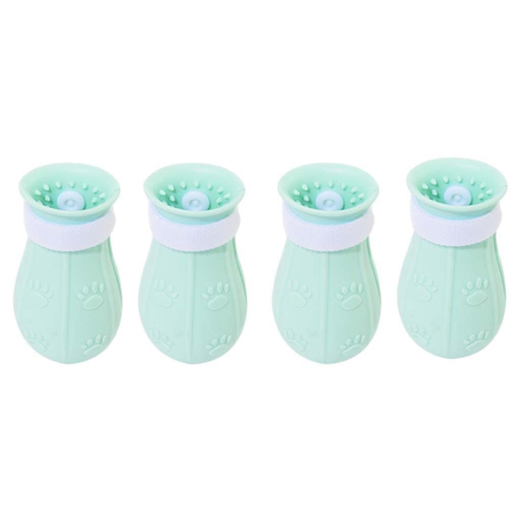 CALANDIS 4Pcs Cat Claw Protector Cover Anti-Shedding Anti-Scratch Adjustable Green | TPE | 4PCS Cat Foot Covers (B0BHWGVQV9) Amazon Price History, Amazon Price Tracker