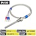 FKMISZE PT100 Temperature Sensor WZP-130 Stainless Steel Waterproof Probe -50 to 420°C Industrial Use(PT1-4-6-100mm-H)