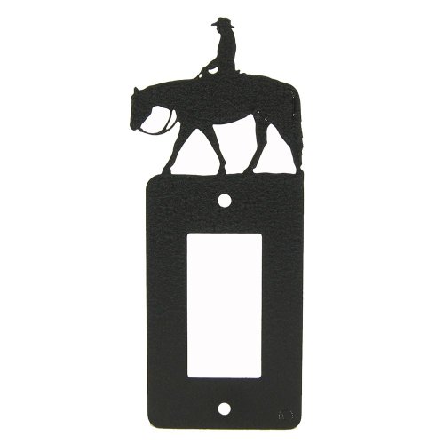 Innovative Fabricators, Inc. Female Western Pleasure Rider GFI Rocker Light Switch Plate Cover