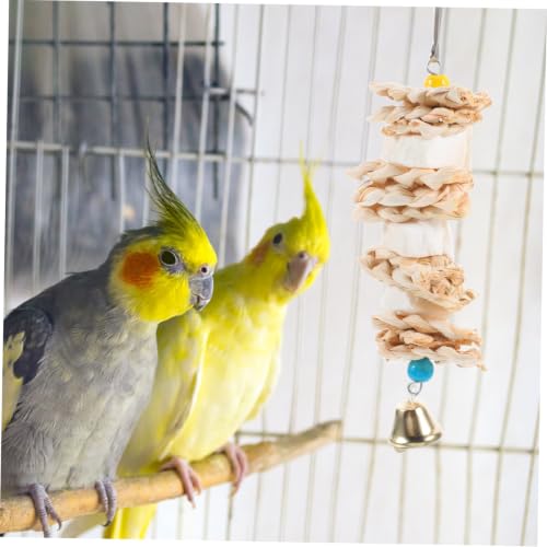 NUOBESTY 3 Pièces Mâcher pour Oiseaux, Accessoire de Cage en Paille Tressée – vue 5