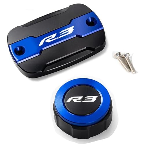 Tapa del tanque de combustible YZFR3 2015-2020 y protector de freno de moto azul