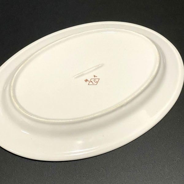 Amazon.co.jp: 台湾レトロ大同磁器楕円形皿 オーバルプレート