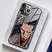Akatxezy Kenpachi Zaraki Unique Anime Character Phone Case - Shockproof TPU Tempered Glass Cover - Manga Role Pattern Shell for iPhone 11