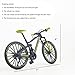 Ailejia Mountain Bike Toy Mini Cake Topper Dirt MTB Bicycle Ornament Vehicles Model Cake Toppers Road Model Downhill Bikes BMX Decoration Crafts for Home (Black Green)