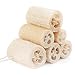 Produktbild 6 Stücke Natürliche Luffa, 10cm Naturschwamm Luffa Schwamm für die Körperpflege, Geschirrspühlen, putzen und duschen, perfekte Alternative zu Kunststoffschwämme (Primärfarbe)