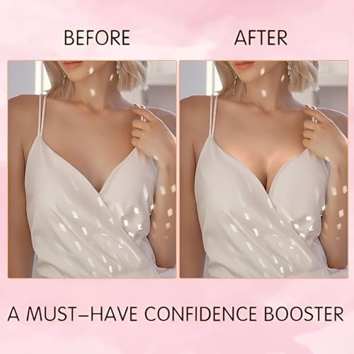Image of DEPOVOR Large Size Double-Sided Sticky Inserts Lightly Padded for D+ Cups, Reusable Adhesive Lifting Bras for Large Bust Beige