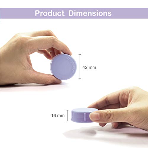 Image of Maymom Solid Lids with Sealing Ring for Standard Sized Bottles; Bottles Lids Compatible with Medela Bottles, Ameda, and Small Sized Nuk, Playtex, Gerber Bottles; 8pc (Purple)