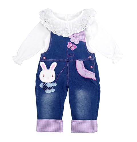 Image of Baby Pant Set,Toddler Overall Set,Little Girl Overall Shirt Cute Cartoon