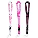 Lanyard 3 Pack Neck Detachable Lanyard Strap for Keychains Keys ID Holder Cell Phones Bags Accessories- Black White and Pink with Quick Release Buckle.
