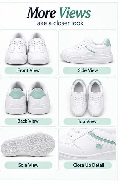 Image of Women Casual Stylish Sneakers I Cushioned Insole I All Day Comfortable I Lightweight and Stylish Shoes for Girls