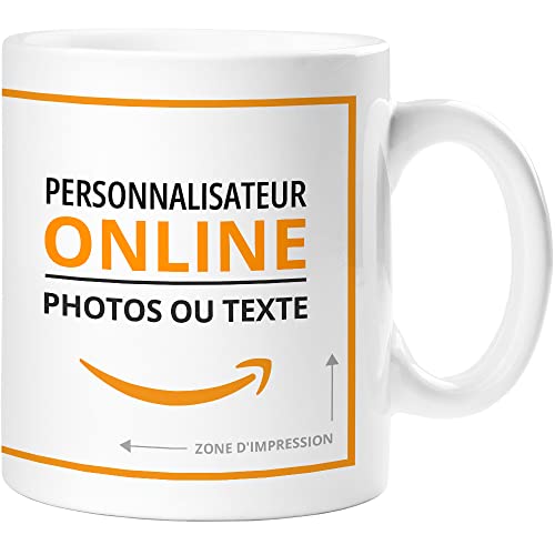 360 Onlineprint Mug Personnalisé | Matériau: Céramique | Modèle: Mug Blanc | Idéal pour un cadeau personnalisé ou un usage professionnel | Couleur: Blanc...