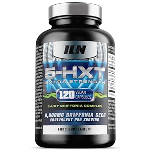 Iron Labs Nutrition 5HXT Extra Strength – High Strength 8000mg Equivalent – Double Strength Griffonia Seed Supplement 5-HXT (120 Capsules)