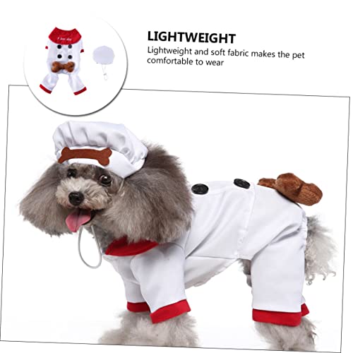 Disfraz para perro SUPVOX XL Halloween blanco miniatura 5