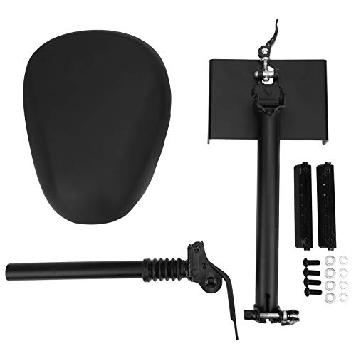Drfeify Electric Scooter Seat, Aluminum Alloy Adjustable Saddle Seat Electric Scooter Accessories Compatible for MAX G30 Electric Bicycle Modification Accessories