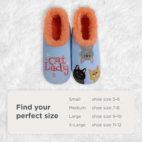 Image of Snoozies Pairable Slipper Socks - Funny House Slippers for Women, Non-Slip Fuzzy Slipper Socks