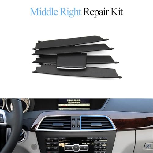 Repara la rejilla de ventilación rota de tu Benz W204 LCI con este kit para panel de salpicadero 2
