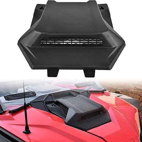 Turbo Hood for Polaris RZR PRO XP/XP4/RZR PRO R/RZR R/R4 2020-2024 Accessories, Front Turbo Hood Scoop, Durable Sport Cover with Grill Vents, Black