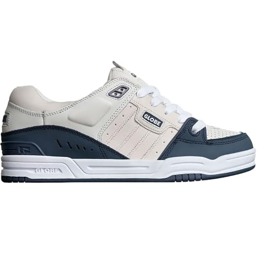 Globe Men's Fusion Skate Shoe, Grey/Blue, 13