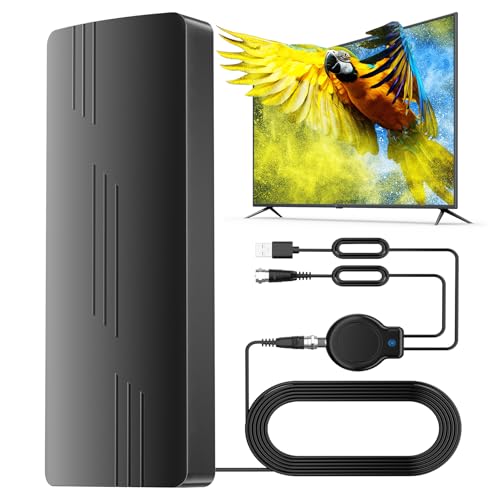 PVBKZ TV Antenna Outdoor Indoor, 2800+ Miles Long Range 360°