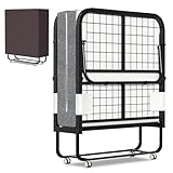 cama plegable ikea tenerife Múltiples usos: esta cama plegable se adapta fácilmente a diferentes situaciones, ya sea que estés alojando invitados durante la noche en casa, tomando una pausa para el almuerzo en la oficina, necesitas alojamiento en el dormitorio o estás buscando un tiempo libre para acampar al aire libre. Su diseño multifuncional es adecuado tanto como cama de invitados temporal como cama individual adecuada para el día a día y satisface sus diversas necesidades de relajación.
