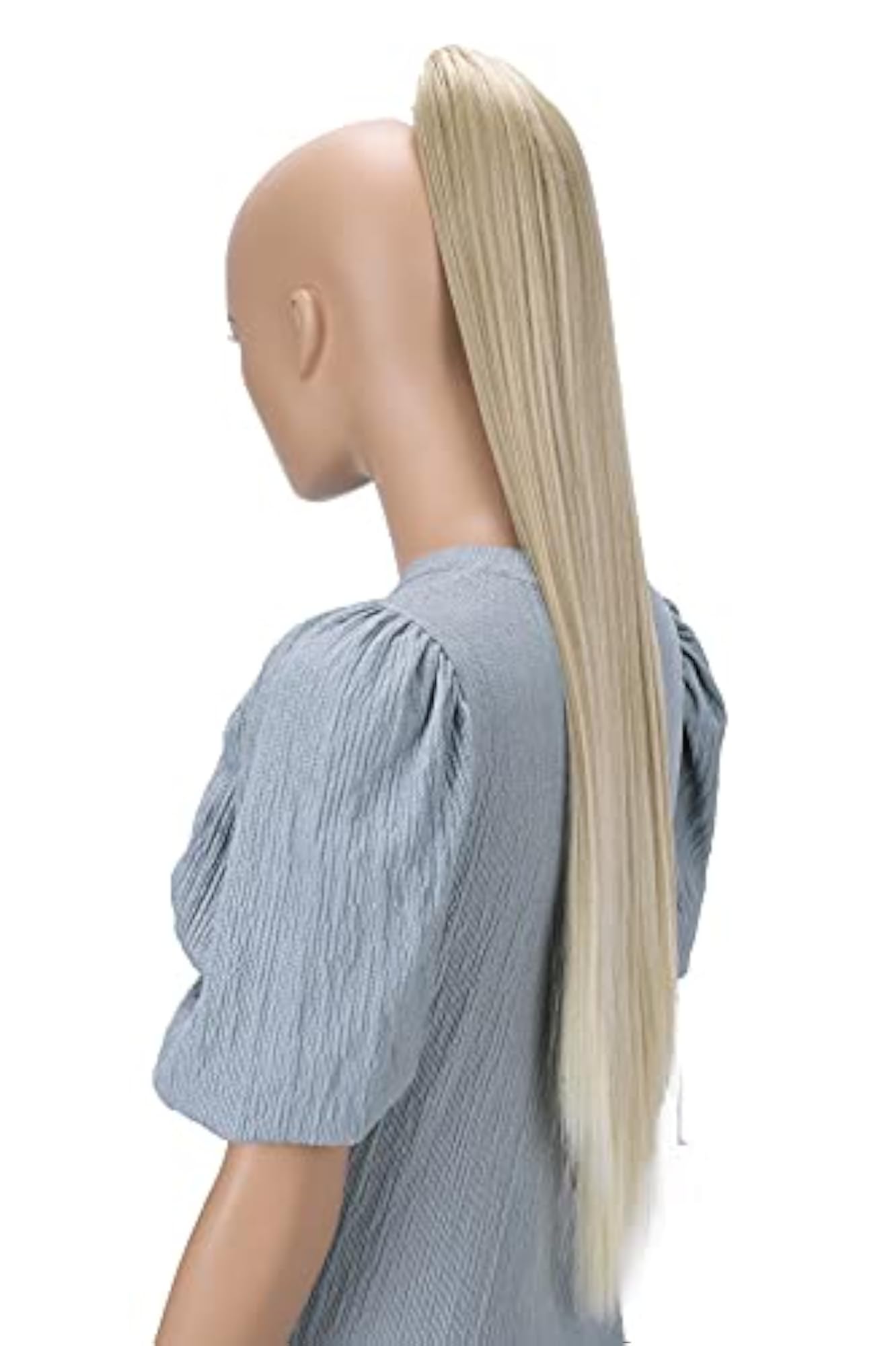 27" Lightblond Clip On Ponytail Extension Hair Piece