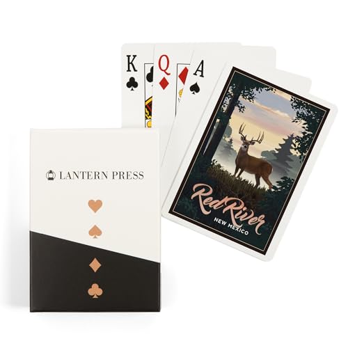 Lantern Press Red River, New Mexico, 52 cartas poker