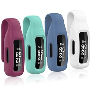 Huadea 4-Pack Clip Case Compatible with Fitbit Inspire 2/Fitbit Inspire 3, Soft Silicone Clip Clasp Accessory…